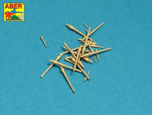 Aber Models Barrels set for Russian Cruisier Varyag: 152mm x 12; 75mm x 12; 47mm x 10; 37mm x 2 - orosz Varyag cirkáló – lövegcsőkészlet: 12×152 mm, 12×75 mm, 10×47 mm és 2×37 mm
