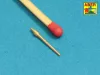 Aber Models Barrels set for Russian Cruisier Varyag: 152mm x 12; 75mm x 12; 47mm x 10; 37mm x 2 - orosz Varyag cirkáló – lövegcsőkészlet: 12×152 mm, 12×75 mm, 10×47 mm és 2×37 mm