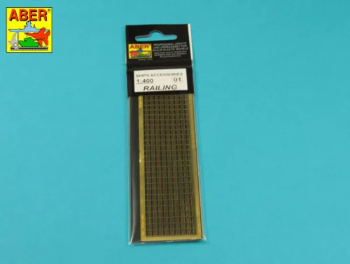 Aber Models Railing 3 bar horizontal - 3 soros hajókorlát, vízszintes