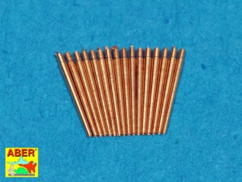 Aber Models Set of 16 pcs 37mm barrels SK C/30 - készlet: 16 db 37 mm-es lövegcső SK C/30