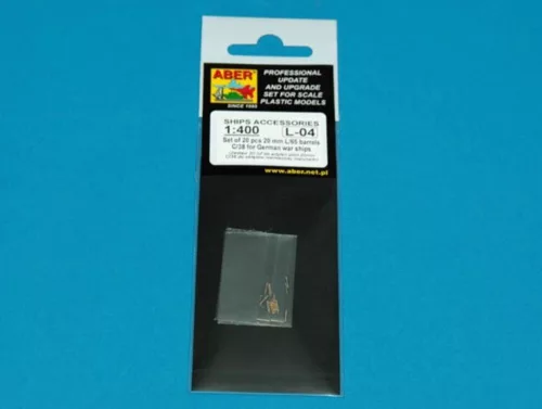 Aber Models Set of 20 pcs 20mm barrels C/38 - készlet: 20 db 20 mm-es lövegcső C/38