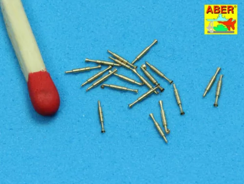 Aber Models Set of 20 pcs QF 2-pdr (40mm) Mark VIII Pom-Pom - QF 2-pdr (40 mm) Mk.VIII Pom-Pom légvédelmi gépágyúk – 20 darabos készlet