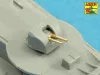 Aber Models Set of barrels for Polish Destroyer Blyskawica; 102mm x 8; 40mm x 4; 20mm x 4 - lengyel Błyskawica romboló – lövegcsőkészlet: 8×102 mm, 4×40 mm és 4×20 mm