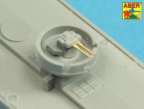 Aber Models Set of barrels for Polish Destroyer Blyskawica; 102mm x 8; 40mm x 4; 20mm x 4 - lengyel Błyskawica romboló – lövegcsőkészlet: 8×102 mm, 4×40 mm és 4×20 mm