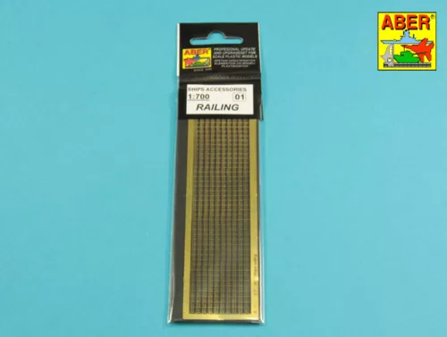 Aber Models Railing 3 bar horizontal - 3 soros hajókorlát, vízszintes