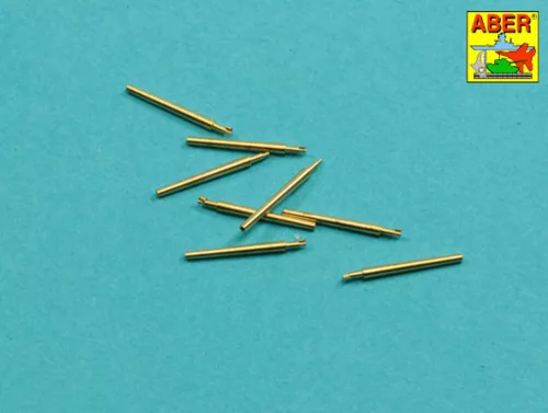 Aber Models Set of 8 pcs 380 mm short barrels for ships Richelieu,Jean Bart - hajók Richelieu, Jean Bart – 8 db 380 mm-es rövid lövegcső