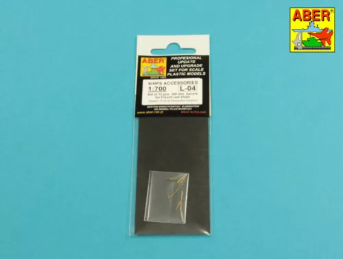 Aber Models Set of12 pcs 100 mm barrels for ships Richelieu,Jean Bart - hajók Richelieu, Jean Bart – készlet of12 db 100 mm-es lövegcső