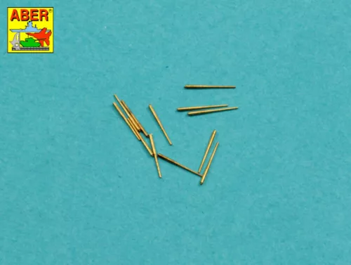 Aber Models Set of12 pcs 100 mm barrels for ships Richelieu,Jean Bart - hajók Richelieu, Jean Bart – készlet of12 db 100 mm-es lövegcső