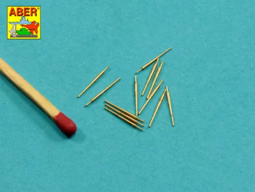 Aber Models Set of 12 pcs 155 mm barrels for ships Yamato,Musashi - hajók Yamato, Musashi – 12 db 155 mm-es lövegcső