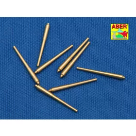   Aber Models Set of 8 pcs 381mm long barrels for turrets without antiblast covers ships Hood - Hood csatahajó – 8 db hosszú 381 mm-es lövegcső, csővédő huzat nélküli lövegtornyokhoz