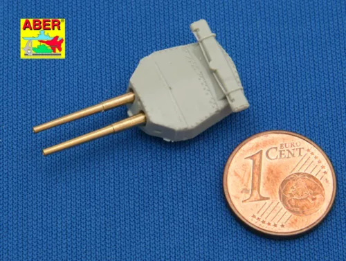 Aber Models Set of 8 pcs 381mm long barrels for turrets without antiblast covers ships Hood - Hood csatahajó – 8 db hosszú 381 mm-es lövegcső, csővédő huzat nélküli lövegtornyokhoz