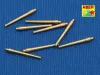 Aber Models Set of 8 pcs 381mm short barrels for turrets with antiblast covers ships Hood - Hood csatahajó – 8 db rövid 381 mm-es lövegcső, csővédő huzattal szerelt lövegtornyokhoz