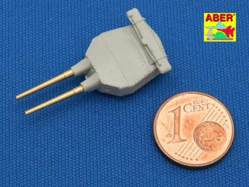 Aber Models Set of 8 pcs 381mm short barrels for turrets with antiblast covers ships Hood - Hood csatahajó – 8 db rövid 381 mm-es lövegcső, csővédő huzattal szerelt lövegtornyokhoz
