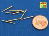 Aber Models Set of 8 pcs 381mm short barrels for turrets with antiblast covers ships Hood - Hood csatahajó – 8 db rövid 381 mm-es lövegcső, csővédő huzattal szerelt lövegtornyokhoz
