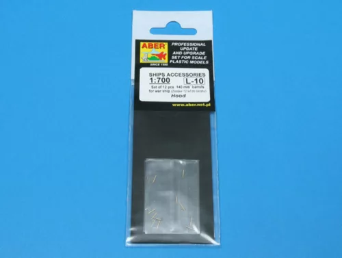 Aber Models 12 pcs 140 mm barrels for Hood - 12 db 140 mm-es lövegcső