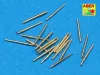 Aber Models 20 pcs 127 mm universal barrels for US Navy ships - amerikai hadihajók – 20 db univerzális 127 mm-es lövegcső