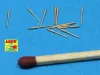 Aber Models 12 pcs 150 mm barrels for Bismarck - Bismarck – 12 db 150 mm-es lövegcső