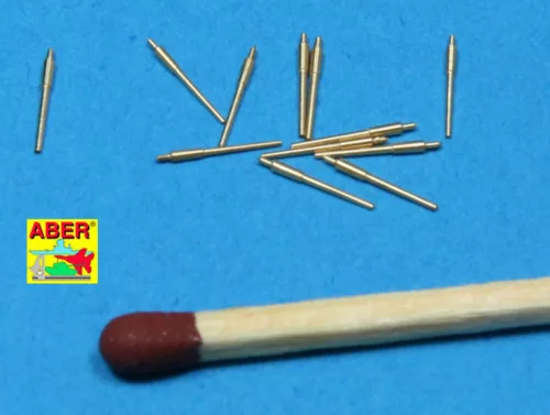 Aber Models 12 pcs 150 mm barrels for Bismarck - Bismarck – 12 db 150 mm-es lövegcső