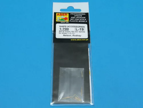 Aber Models 12 pcs 152 mm barrels for Nelson, Rodney - 12 db 152 mm-es lövegcső