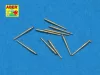 Aber Models 10 pcs 120 mm barrels for Royal Navy - Brit Királyi Haditengerészet – 10 db 120 mm-es lövegcső
