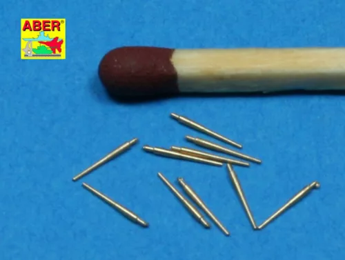 Aber Models 10 pcs 120 mm barrels for Royal Navy - Brit Királyi Haditengerészet – 10 db 120 mm-es lövegcső