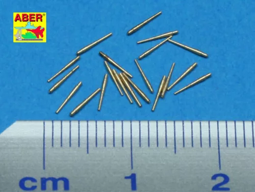 Aber Models 20 pcs 102mm barrels for Royal Navy - Brit Királyi Haditengerészet – 20 db 102 mm-es lövegcső
