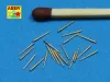 Aber Models 20 pcs 102mm barrels for Royal Navy - Brit Királyi Haditengerészet – 20 db 102 mm-es lövegcső