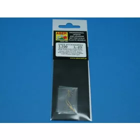   Aber Models 16 pcs 133mm barrels for King George V - 16 db 133 mm-es lövegcső