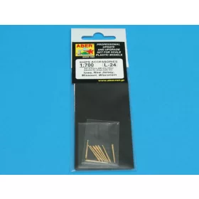   Aber Models Set of 9 pcs 406 mm barrels for Missouri - 9 db 406 mm-es lövegcső