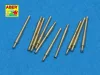 Aber Models 10 pcs 203 mm barrels for Atago - 10 db 203 mm-es lövegcső