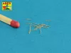 Aber Models Set of 20 pcs 20 mm L/65 Breda gun barrels for Italian Navy ships - olasz hadihajók – 20 db 20 mm-es L/65 Breda gépágyúcső
