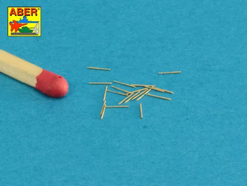Aber Models Set of 20 pcs 20 mm L/65 Breda gun barrels for Italian Navy ships - olasz hadihajók – 20 db 20 mm-es L/65 Breda gépágyúcső