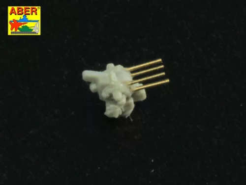 Aber Models Set of 18 pcs 20 mm L/65 C/38 gun barrels for German war ships - német hadihajók – 18 db 20 mm-es L/65 C/38 gépágyúcső