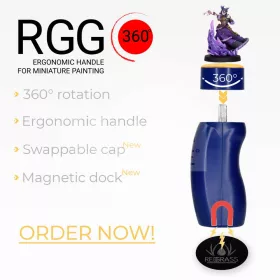   REDGRASSGAMES RGG360 Miniature Holder V2 - figuratartó szerszám festéshez - RGG360-MAG-BL