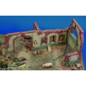 Royal Model Farm ruin – dioráma építmény makett