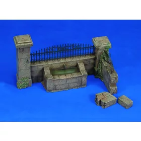   Royal Model Wall with fountain – dioráma építmény makett