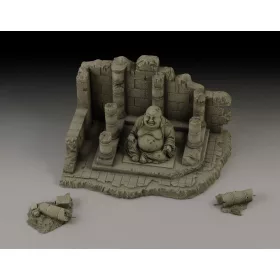   Royal Model Temple with Buddha ruin – dioráma építmény makett