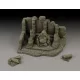 Royal Model Temple with Buddha ruin – dioráma építmény makett