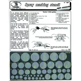   Spray masking stencil - szórófestéshez használható maszkolósablon