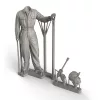 Royal Model U.S. mechanic 3D printed – figura makett