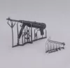 MP40 - 1 pcs. 'open stock'  3D printed - MP40 géppisztoly nyitott válltámasszal – 1 db, 3D nyomtatott