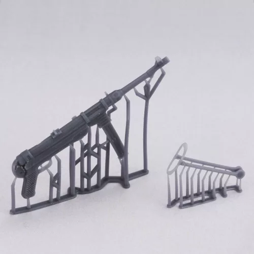 MP40 - 1 pcs. 'open stock'  3D printed - MP40 géppisztoly nyitott válltámasszal – 1 db, 3D nyomtatott
