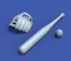 Royal Model Baseball accessories set 3D printed – dioráma kellék makett
