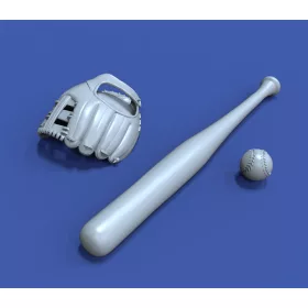   Royal Model Baseball accessories set 3D printed – dioráma kellék makett