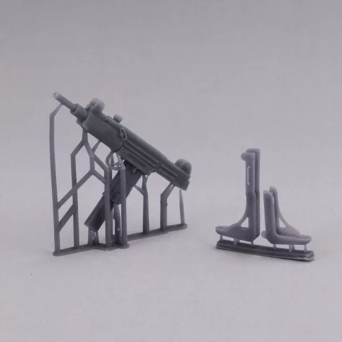 Uzi submachine gun-1 pcs. 3D printed - Uzi géppisztoly – 1 db, 3D nyomtatott