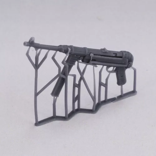 MP40 - 1 pcs. 'closed stock'  3D printed - MP40 géppisztoly zárt válltámasszal – 1 db, 3D nyomtatott