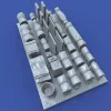 Royal Model Tentpaks and bedrolls – 1:48 dioráma kellék makett
