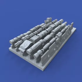   Royal Model Tentpaks and bedrolls – 1:72 dioráma kellék makett