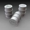 Royal Model German fuel drums - WWII 15pcs. – dioráma kellék makett