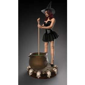   Royal Model Witch Pinup Girl Halloween – 1:24 figura makett